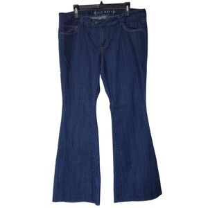 Old Navy Women's Dark Blue Flare Jeans Size 14